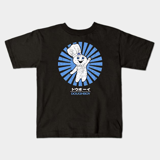 Doughboy Retro Vintage Kids T-Shirt by mighty corps studio
